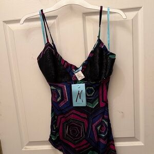 Marciano Multicolor Geometric Tank Top